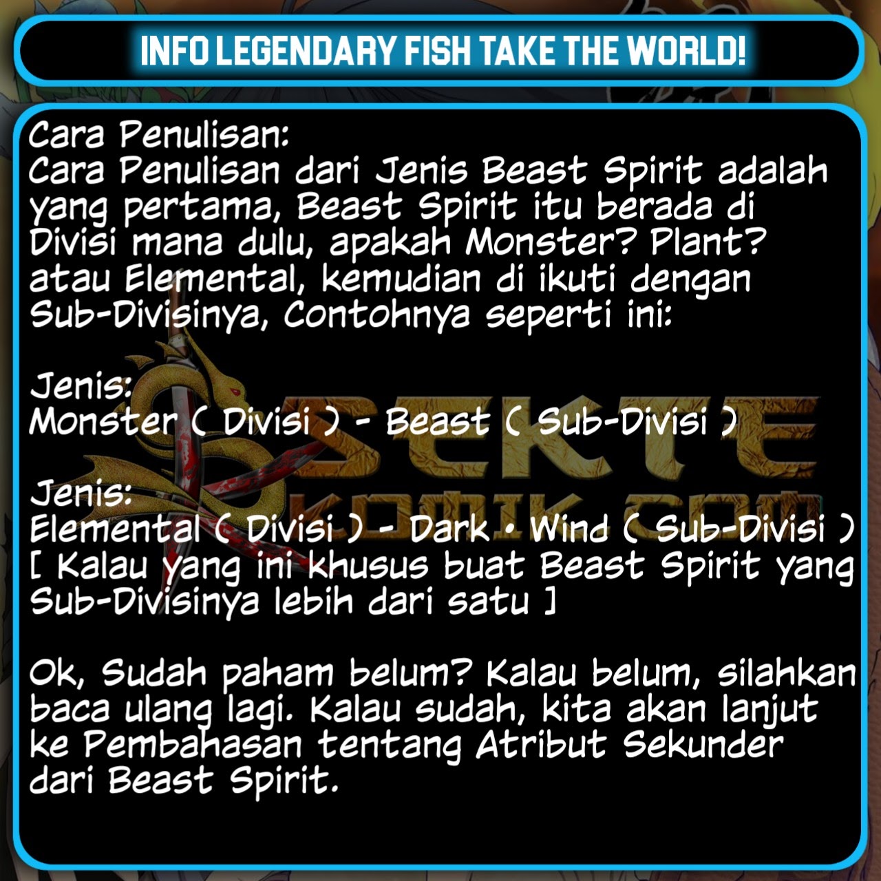 Legendary Fish Take The World Chapter 17 Bahasa Indonesia
